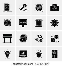 16 Universal Business Icons Vector. Creative Icon Illustration to use in web and Mobile Related project.
