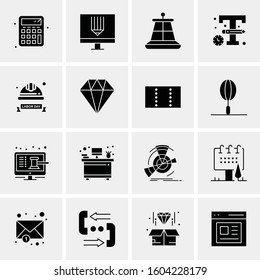 16 Universal Business Icons Vector. Creative Icon Illustration to use in web and Mobile Related project.