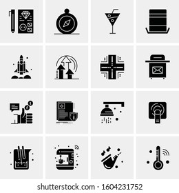 16 Universal Business Icons Vector. Creative Icon Illustration to use in web and Mobile Related project.