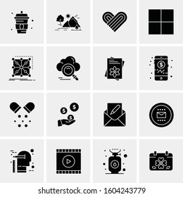 16 Universal Business Icons Vector. Creative Icon Illustration to use in web and Mobile Related project.