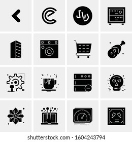 16 Universal Business Icons Vector. Creative Icon Illustration to use in web and Mobile Related project.