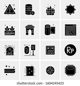 16 Universal Business Icons Vector. Creative Icon Illustration to use in web and Mobile Related project.