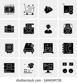 16 Universal Business Icons Vector. Creative Icon Illustration to use in web and Mobile Related project.