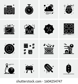 16 Universal Business Icons Vector. Creative Icon Illustration to use in web and Mobile Related project.