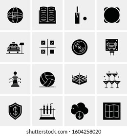 16 Universal Business Icons Vector. Creative Icon Illustration to use in web and Mobile Related project.