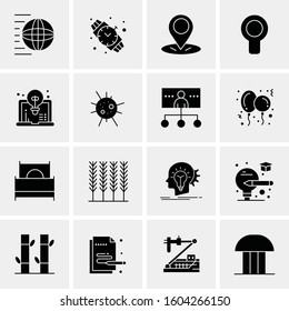 16 Universal Business Icons Vector. Creative Icon Illustration to use in web and Mobile Related project.