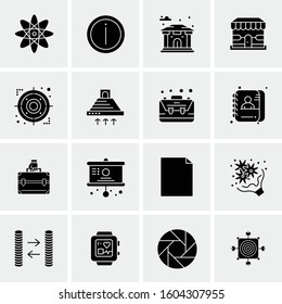 16 Universal Business Icons Vector. Creative Icon Illustration to use in web and Mobile Related project.