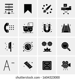 16 Universal Business Icons Vector. Creative Icon Illustration to use in web and Mobile Related project.