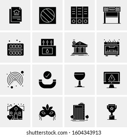 16 Universal Business Icons Vector. Creative Icon Illustration to use in web and Mobile Related project.