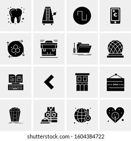16 Universal Business Icons Vector. Creative Icon Illustration to use in web and Mobile Related project.