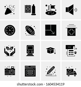 16 Universal Business Icons Vector. Creative Icon Illustration to use in web and Mobile Related project.