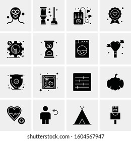 16 Universal Business Icons Vector. Creative Icon Illustration to use in web and Mobile Related project.