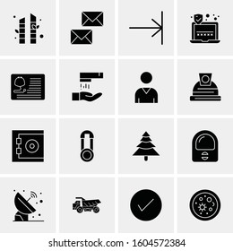 16 Universal Business Icons Vector. Creative Icon Illustration to use in web and Mobile Related project.