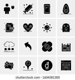16 Universal Business Icons Vector. Creative Icon Illustration to use in web and Mobile Related project.