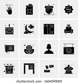 16 Universal Business Icons Vector. Creative Icon Illustration to use in web and Mobile Related project.