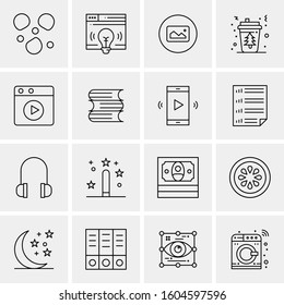 16 Universal Business Icons Vector. Creative Icon Illustration to use in web and Mobile Related project.