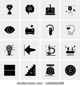 16 Universal Business Icons Vector. Creative Icon Illustration to use in web and Mobile Related project.
