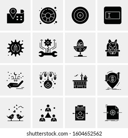 16 Universal Business Icons Vector. Creative Icon Illustration to use in web and Mobile Related project.