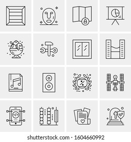 16 Universal Business Icons Vector. Creative Icon Illustration to use in web and Mobile Related project.