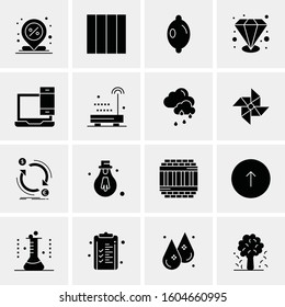 16 Universal Business Icons Vector. Creative Icon Illustration to use in web and Mobile Related project.