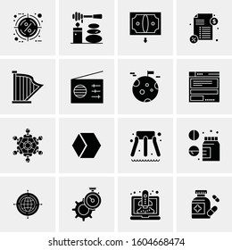 16 Universal Business Icons Vector. Creative Icon Illustration to use in web and Mobile Related project.