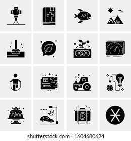 16 Universal Business Icons Vector. Creative Icon Illustration to use in web and Mobile Related project.