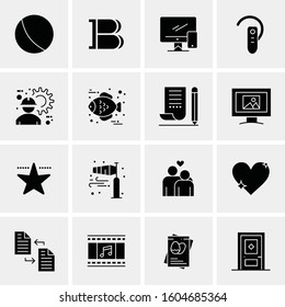 16 Universal Business Icons Vector. Creative Icon Illustration to use in web and Mobile Related project.