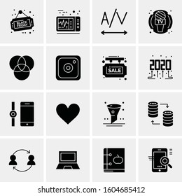16 Universal Business Icons Vector. Creative Icon Illustration to use in web and Mobile Related project.