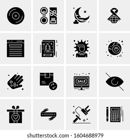 16 Universal Business Icons Vector. Creative Icon Illustration to use in web and Mobile Related project.