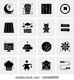 16 Universal Business Icons Vector. Creative Icon Illustration to use in web and Mobile Related project.