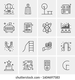 16 Universal Business Icons Vector. Creative Icon Illustration to use in web and Mobile Related project.
