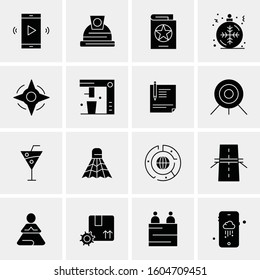 16 Universal Business Icons Vector. Creative Icon Illustration to use in web and Mobile Related project.