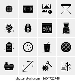 16 Universal Business Icons Vector. Creative Icon Illustration to use in web and Mobile Related project.