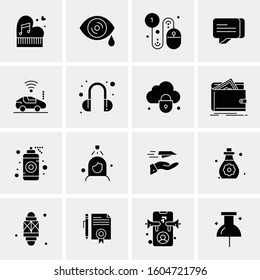 16 Universal Business Icons Vector. Creative Icon Illustration to use in web and Mobile Related project.