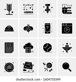 16 Universal Business Icons Vector. Creative Icon Illustration to use in web and Mobile Related project.