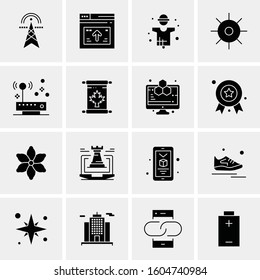 16 Universal Business Icons Vector. Creative Icon Illustration to use in web and Mobile Related project.