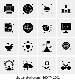 16 Universal Business Icons Vector. Creative Icon Illustration to use in web and Mobile Related project.