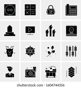 16 Universal Business Icons Vector. Creative Icon Illustration to use in web and Mobile Related project.