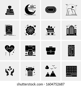 16 Universal Business Icons Vector. Creative Icon Illustration to use in web and Mobile Related project.