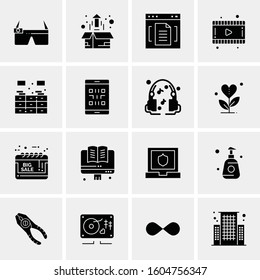 16 Universal Business Icons Vector. Creative Icon Illustration to use in web and Mobile Related project.