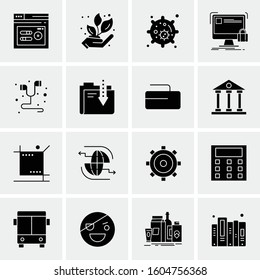 16 Universal Business Icons Vector. Creative Icon Illustration to use in web and Mobile Related project.