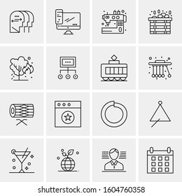 16 Universal Business Icons Vector. Creative Icon Illustration to use in web and Mobile Related project.