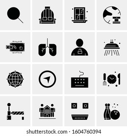 16 Universal Business Icons Vector. Creative Icon Illustration to use in web and Mobile Related project.