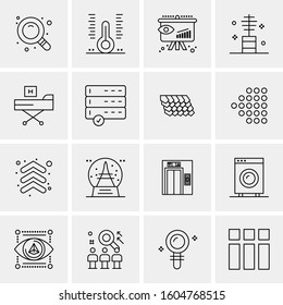 16 Universal Business Icons Vector. Creative Icon Illustration to use in web and Mobile Related project.