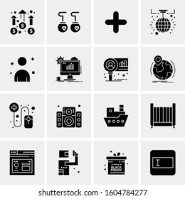 16 Universal Business Icons Vector. Creative Icon Illustration to use in web and Mobile Related project.