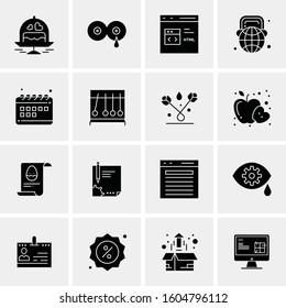 16 Universal Business Icons Vector. Creative Icon Illustration to use in web and Mobile Related project.