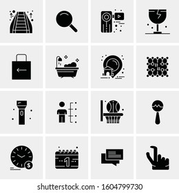 16 Universal Business Icons Vector. Creative Icon Illustration to use in web and Mobile Related project.
