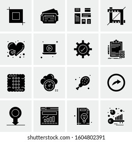 16 Universal Business Icons Vector. Creative Icon Illustration to use in web and Mobile Related project.
