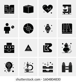 16 Universal Business Icons Vector. Creative Icon Illustration to use in web and Mobile Related project.