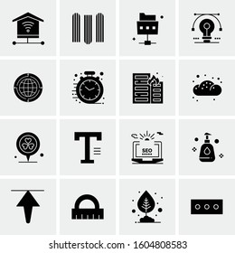 16 Universal Business Icons Vector. Creative Icon Illustration to use in web and Mobile Related project.